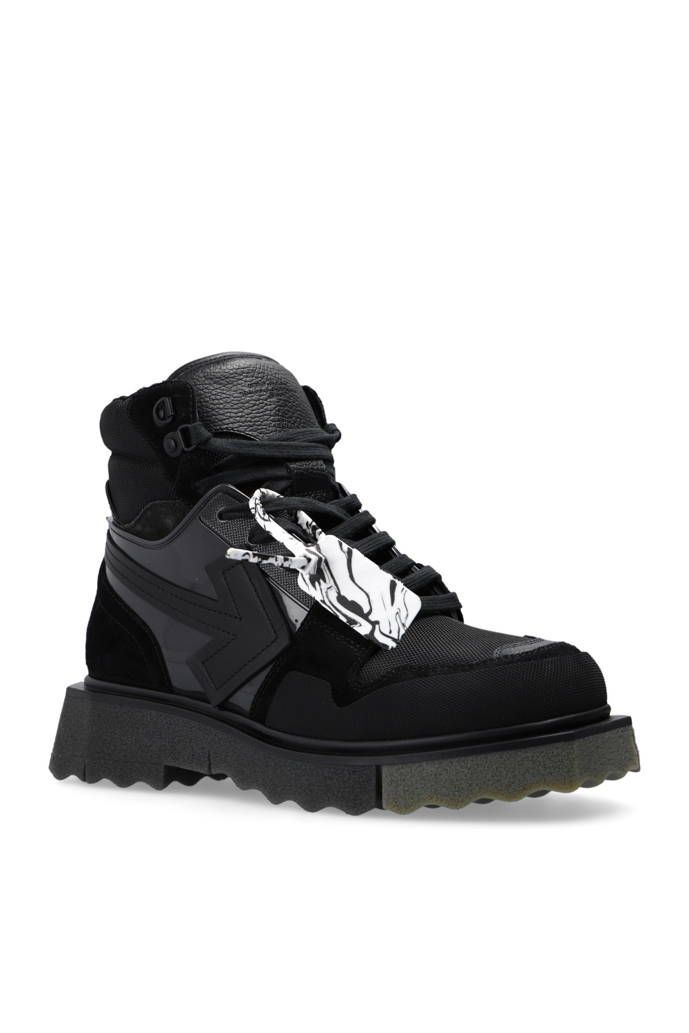 【Off White】HIKING SPONGE SNEAKERBOOT ★関税送料込み HIKING SPONGE SNEAKERBOOT in black | Off-White™ Official US